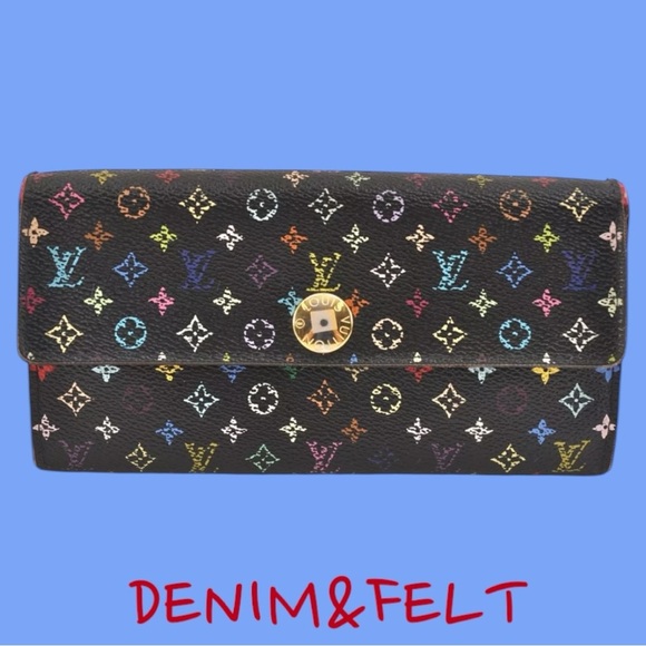 Louis Vuitton Monogram Multicolor Portefeuille Sarah Long Wallet w/Box |PRELOVED - Picture 2 of 15